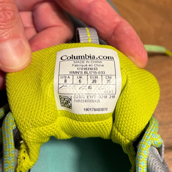 Columbia Women's Fire Venture Gray Suede Waterproof Trail Shoes Size 8 Like NIB - Picture 6 of 16